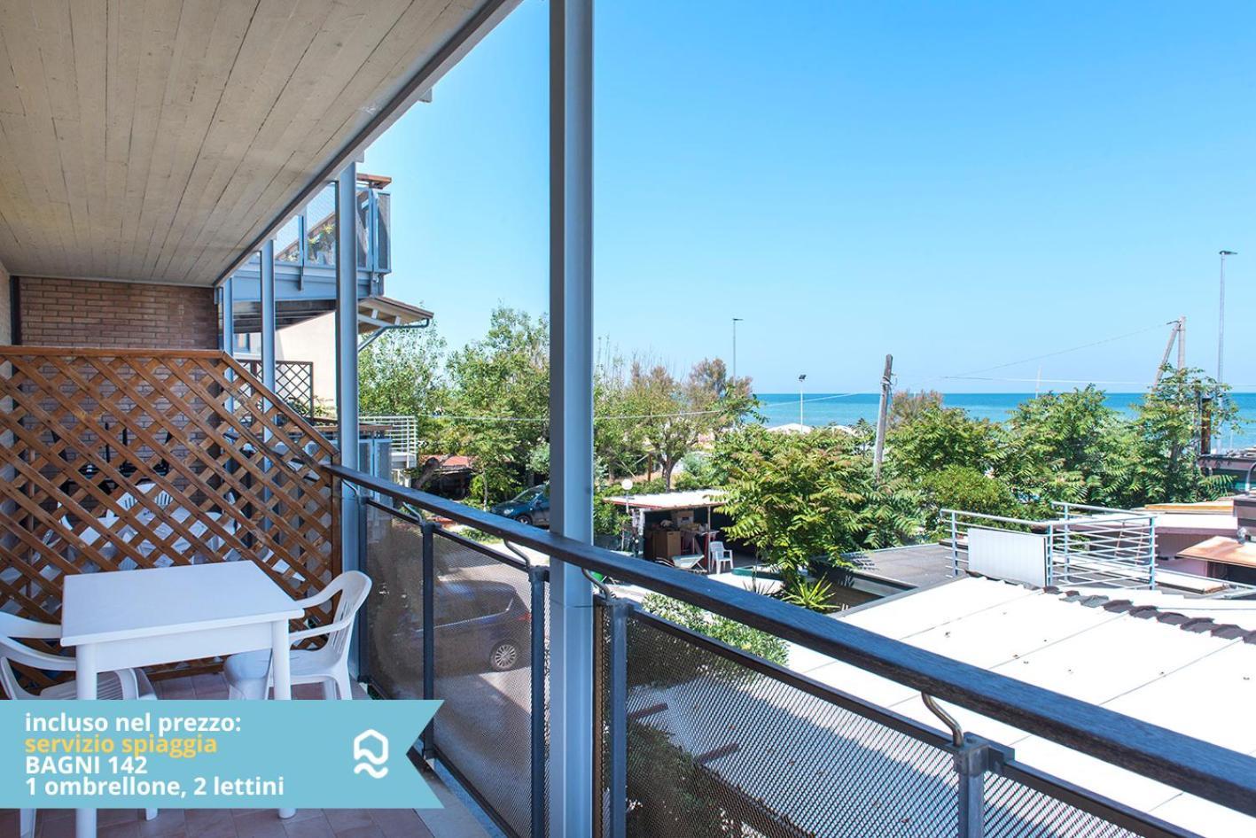 Apartamento Se003 - Senigallia, Bilocale Sul Mare Con Spiaggia Exterior foto